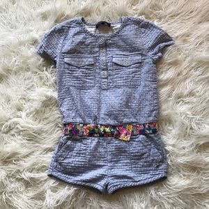 JUICY‎ COUTURE BLUE/WHITE GIRLS’ ROMPER